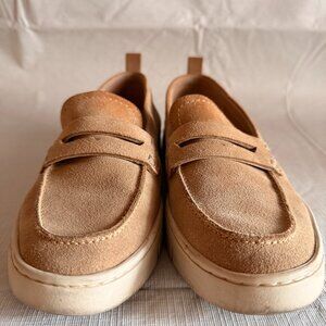 VIONIC Uptown Penny Loafer in Sand Suede Size 6.5